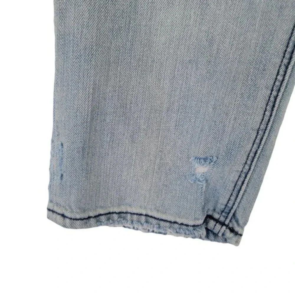 American Eagle Tomgirl Distressed Jeans Womens 6 Blue Ripped Relaxed Fit Casual - Picture 7 of 16